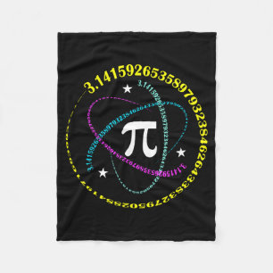 Pi-Tag 3,14 Pi-Zahlensymbol Mathe-Wissenschaft-Ges Fleecedecke