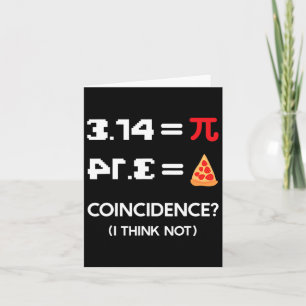Pi Tag 3.14 Pie Symbol Zufall I denke nicht Mat Karte