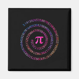 Pi Tag 3.14 Spiral Pi Zahlen Math Lehrerin Frauen Magnet