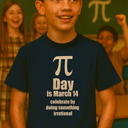 Pi-Tag-Feier-Shirt, dunkel T-Shirt