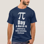 Pi-Tag-Feier-Shirt, dunkel T-Shirt (Vorderseite)