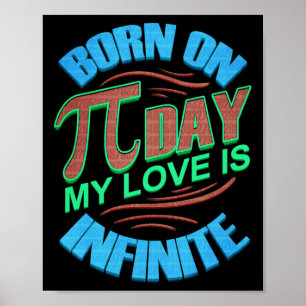 Pi Tag Geburtstagsgeschenk Geboren am Pi Tag meine Poster
