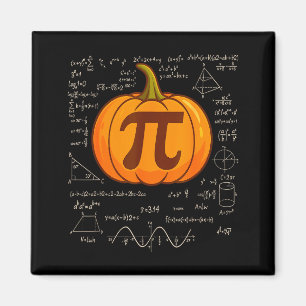 Pi-Tag-Kürbiskuchen-Mathe-Shirt Lustiger Halloween Magnet