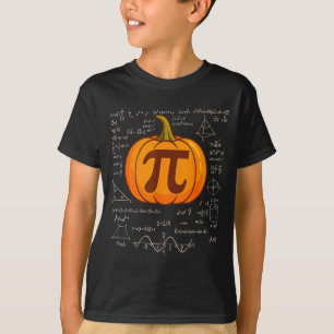 Pi-Tag-Kürbiskuchen-Mathe-Shirt Lustiger Halloween T-Shirt