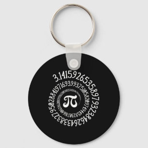 Pi-Tag Lustiges Vintage-Grafik Spiralformel Mathe Schlüsselanhänger