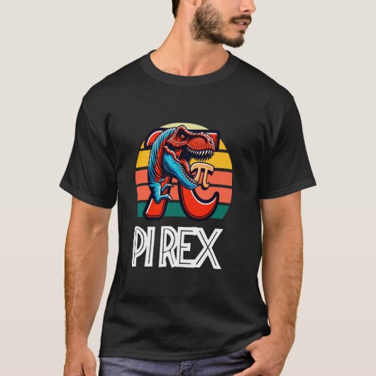 Pi-Tag Pi Rex Dinosaurier T-Shirt (Vorderseite)