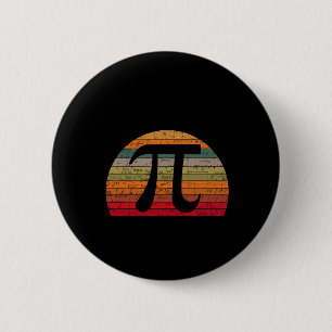 Pi-Tag Retro Vintage Mathe-Geek Lehrer Schüler Glü Button