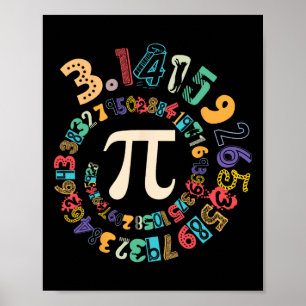 Pi Tag Vintag Pi Nummer 3 Poster