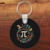 Pi Tag Vintag Pi Nummer 3 Schlüsselanhänger (Vorderseite)