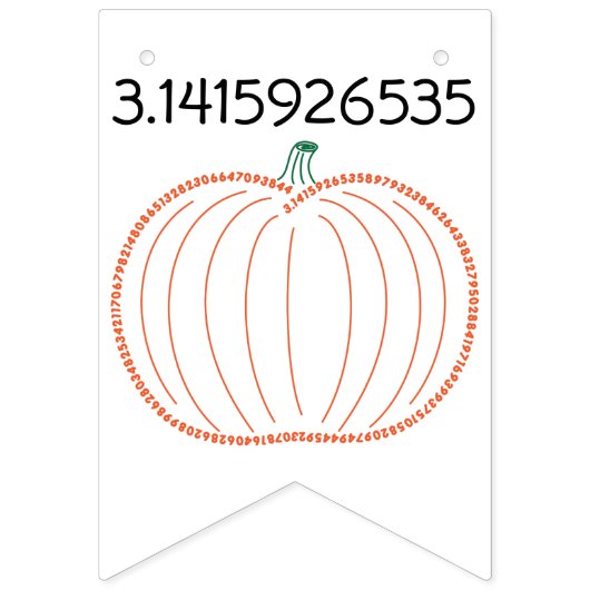 Pi-Tag Wimpelkette (Erste Fahne)