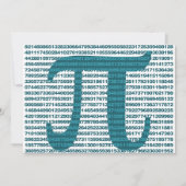 Pi-Tagesnummern Einladung (Vorderseite)