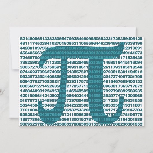 Pi-Tagesnummern Einladung (Vorderseite)