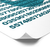 Pi-Tagesnummern Poster (Ecke)