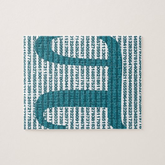 Pi-Tagesnummern Puzzle (Horizontal)