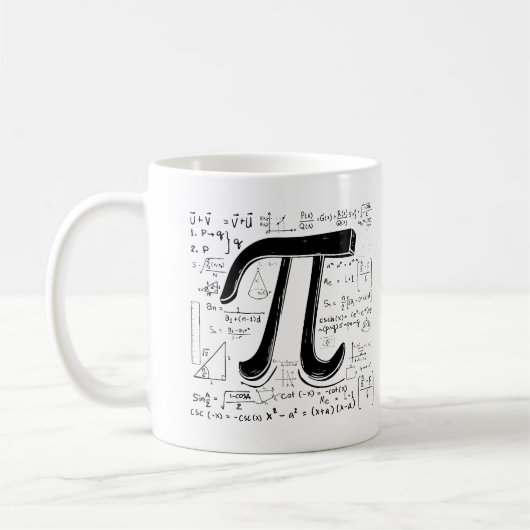 Pi-Tasse - Die perfekte Math Lover's Kaffeetasse (Links)