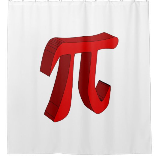 Pi the Constant In 3D Duschvorhang (Vorderseite)