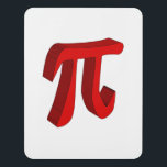Pi the Constant In 3D Türschild<br><div class="desc">The math constant Pi in red set over a white background</div>
