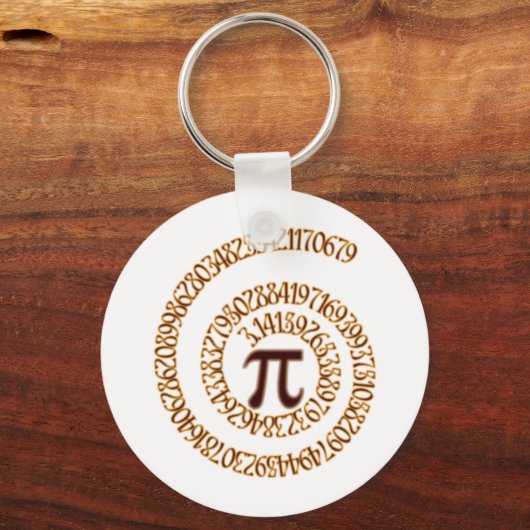 Pi to Hundredth Decimal Place Schlüsselanhänger (Vorderseite)