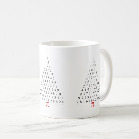 Pi Tree Triangle Tasse (VorderseiteRechts)