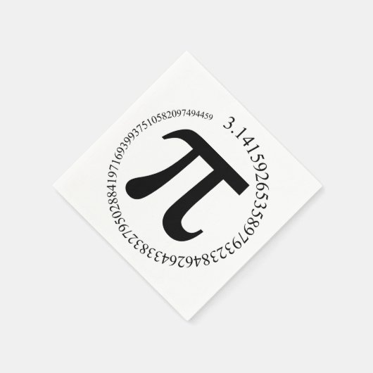 Pi (Vol.-Tag) Serviette (Ecke)