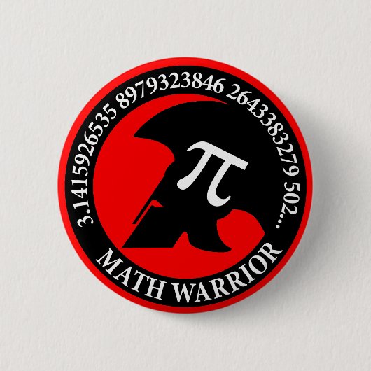 Pi Warrior Button (Vorderseite)