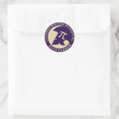Pi Warrior Runder Aufkleber (Tasche)
