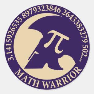 Pi Warrior Runder Aufkleber