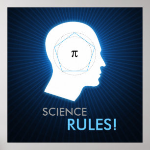 Pi - WISSENSCHAFTLICHE REGELN   Math Poster