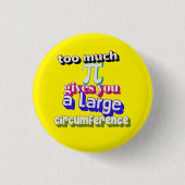 Pi Witz, Mathe Pun, Funny Mathe Button, Lehrer Abz Button (Vorderseite)