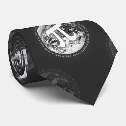 Pi Zahlenmuster | NERD Krawatte (Gerollt)