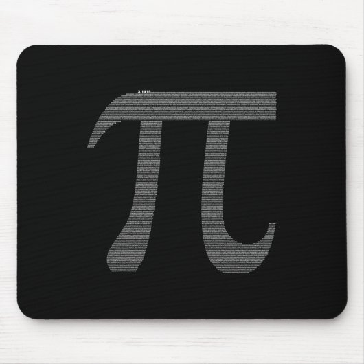 Pi-Zeichen mit 10 Mousepad (Vorne)