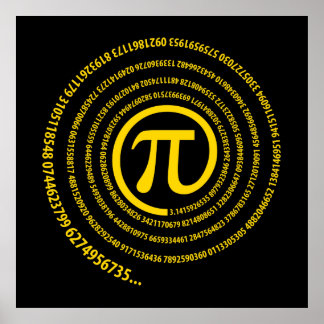 Pi-Zeichen, Spiral-Version Poster