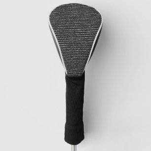 Pi-Ziffern Schwarz-Weiß-Mathe-Nummernmuster Golf Headcover