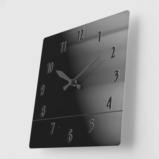 PIA8331 QUADRATISCHE WANDUHR (Winkel)