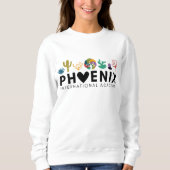 PIA-Diversity - Schwarzer Text Sweatshirt (Vorderseite)