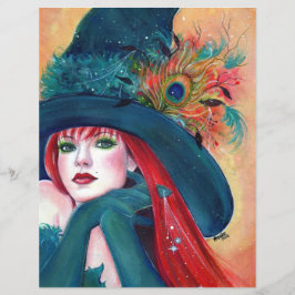 Pia Dora Halloween Witch Flyer von Renee