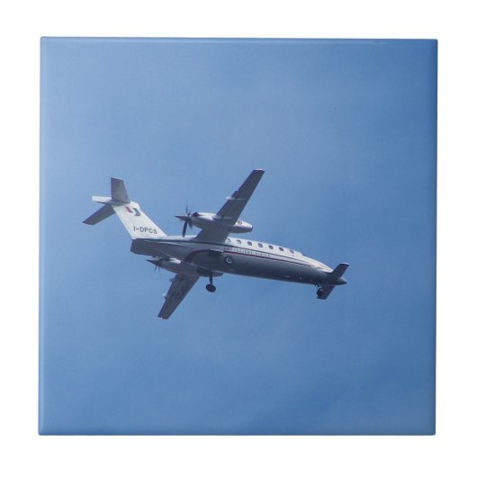 Piaggio P180 Flugzeug Fliese (Vorderseite)