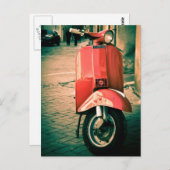 Piaggio Scooter in Italien Postkarte (Vorne/Hinten)