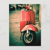 Piaggio Scooter in Italien Postkarte (Vorderseite)