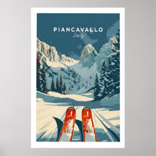 Piancavallo-Ski-Plakat - Italien 1 Poster