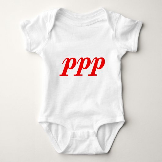 Pianissimo Possibile Baby Strampler (Vorderseite)