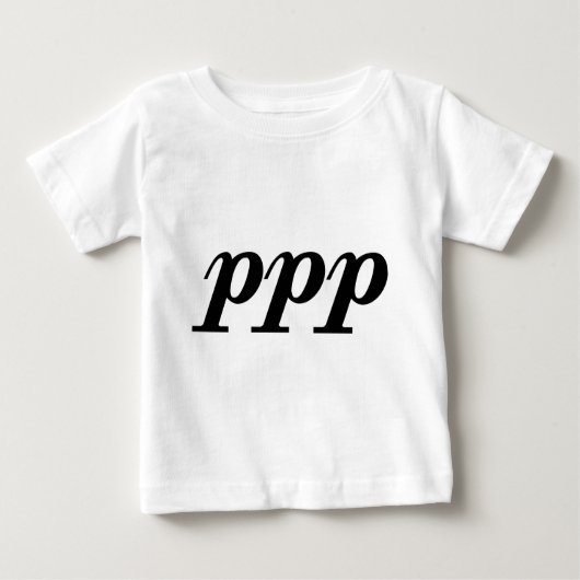 Pianissimo Possibile Baby T-shirt (Vorderseite)