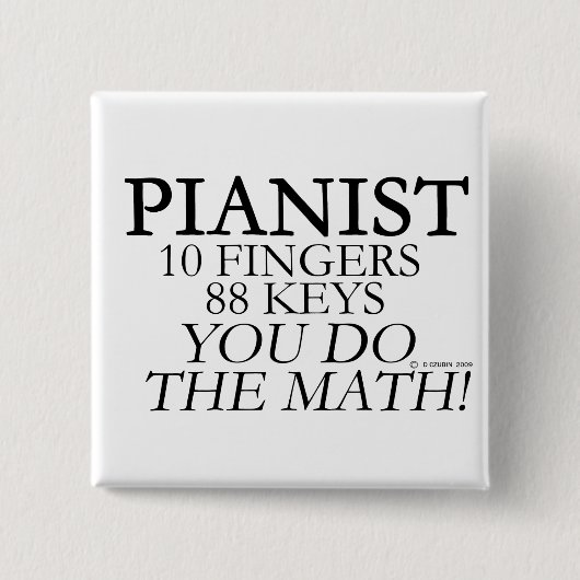 Pianist 10 Fingers 88 Keys Button (Vorderseite)