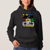 Pianist Autismus Bewusstsein Niedlich Piano Puzzle Hoodie (Vorderseite)