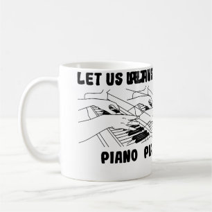 Pianist Design Flügel Kaffeetasse