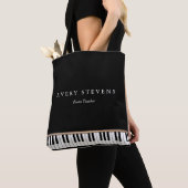 Pianist Elegant und einfache Black Piano Keys Busi Tasche (Von Nahem)