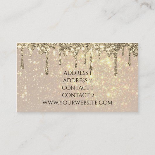 Pianist elegante Visitenkarte (Rückseite)