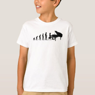 Pianist Evolution Girls Geschenk T-Shirt