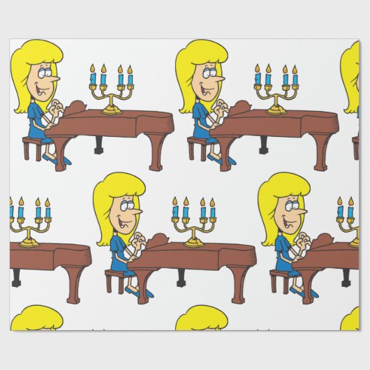 Pianist Geschenkpapier (Flach)