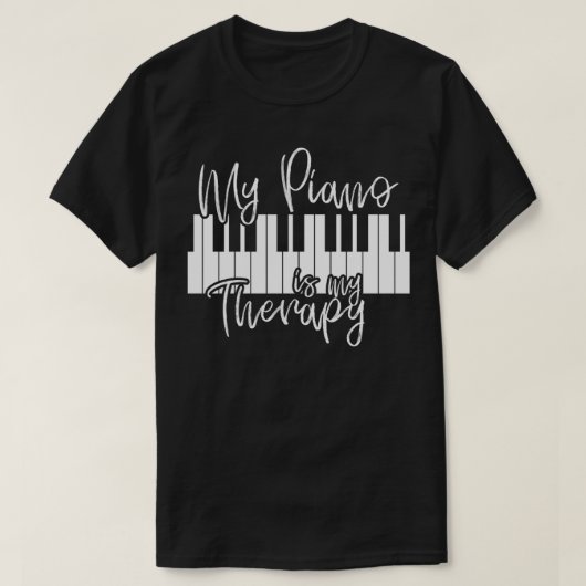 Pianist Gift Music Musician Keys T-Shirt (Design vorne)